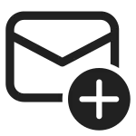 Mail Add SVG Icon